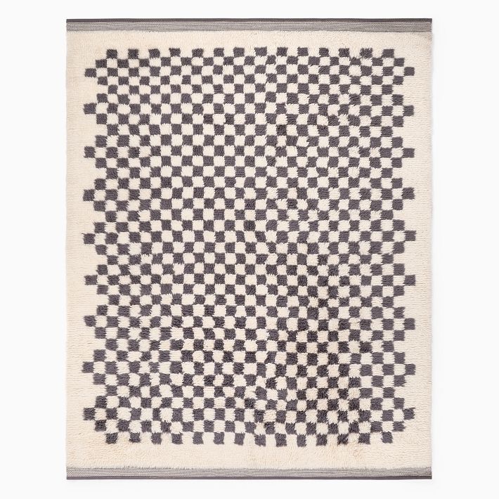 Soft Checkered Rug