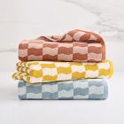 Wavy Blocks Towel | West Elm