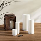 Indoor/Outdoor Flat Top Basic Candle - White