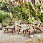 Bondi Outdoor Lounge Chair &amp; Ottoman Set - Clearance