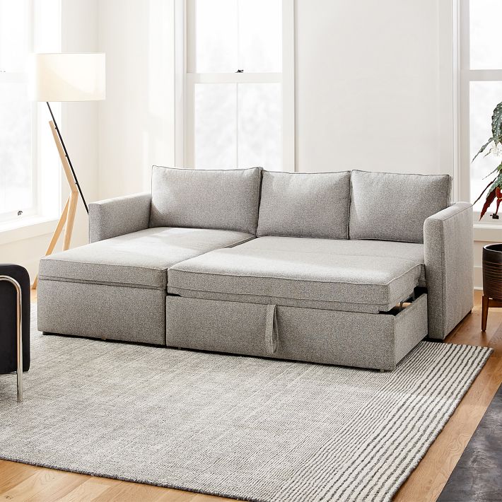 Harris 2-Piece Pop-Up Sleeper Sectional w/ Storage Chaise (82.5&quot;)