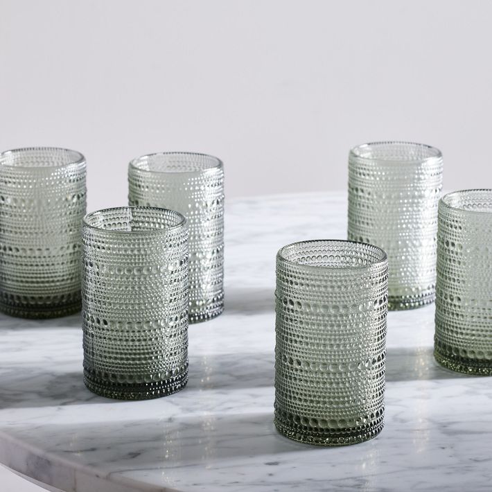 Jupiter Beaded Tall Drinking Glasses (Set of 6)