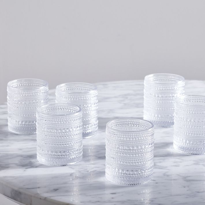 Jupiter Beaded Short Drinking Glasses (Set of 6)