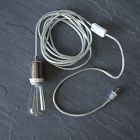 Clear 3-Wire Cord Set