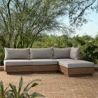 Santa Fe Slatted Outdoor 4-Piece Modular Sectional (108&quot;)