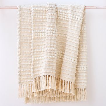 West elm top soft corded throw