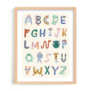 Abc Buddies Framed Wall Art By Minted For West Elm Kids 