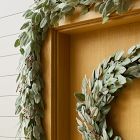 Faux Eucalyptus w/ Berries Garland &amp; Wreath