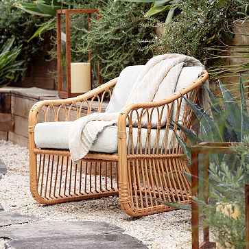 Outdoor wicker store lounge chairs