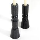 Rosette Taper Candlesticks (Set of 2)