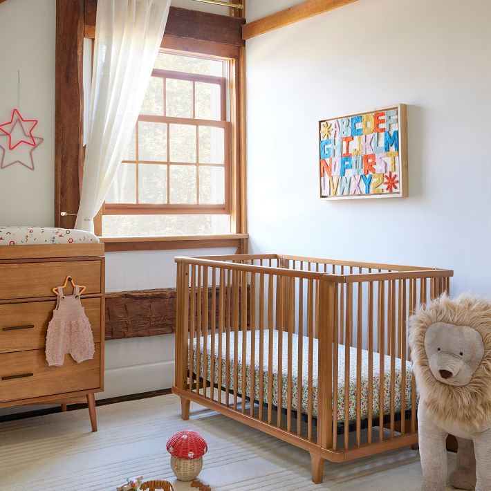 Dawson Straight Convertible Crib Acorn West Elm