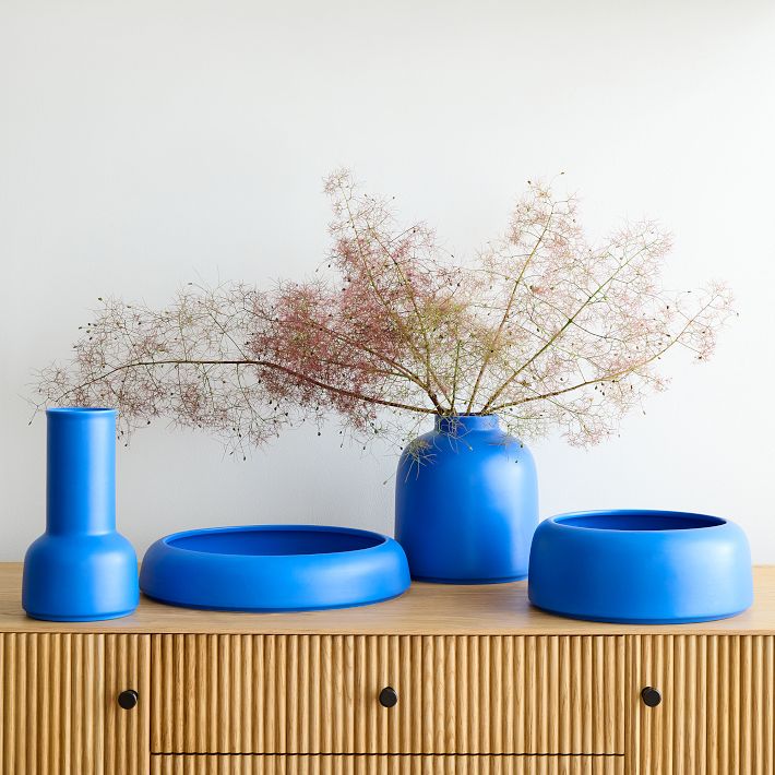 Omar Electric Blue Vases West Elm