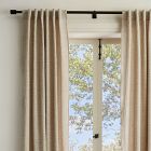 Oversized Adjustable Curtain Rod w/ Cylinder Finials