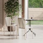 Riverview Outdoor Bistro Table (30&quot;) &amp; Oceana Stacking Dining Chairs Set