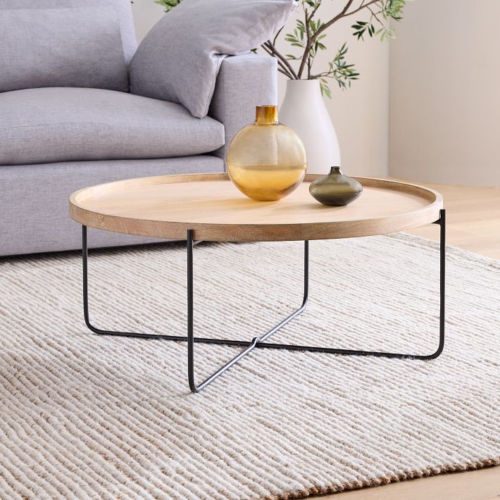 Willow Round Coffee Table Modern Living Room Furniture West Elm