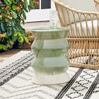 Cami Indoor/Outdoor Ceramic Round Side Table (13&quot;)