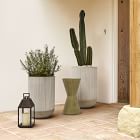 Textured Radius Ficonstone Indoor/Outdoor Planters