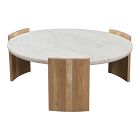 Curved Wood Legs Coffee Table