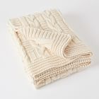 Made*Here New York Cotton Braided Chunky Cable Throw