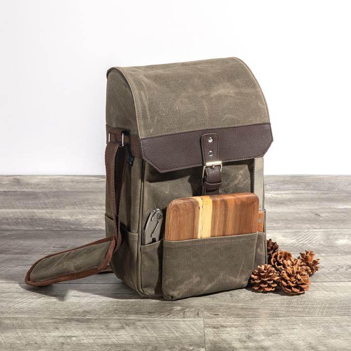 Insulated Double Wine &amp; Cheese Bag