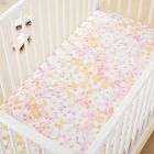 Painted Daisy Crib Fitted Sheet