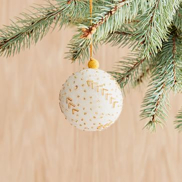 Beaded felt clearance christmas ornaments