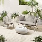 Huron Outdoor Sofa (72&quot;), Small Lounge Chair &amp; Pebble Coffee Table Set