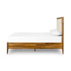 Upholstered Mixed Wood Bed