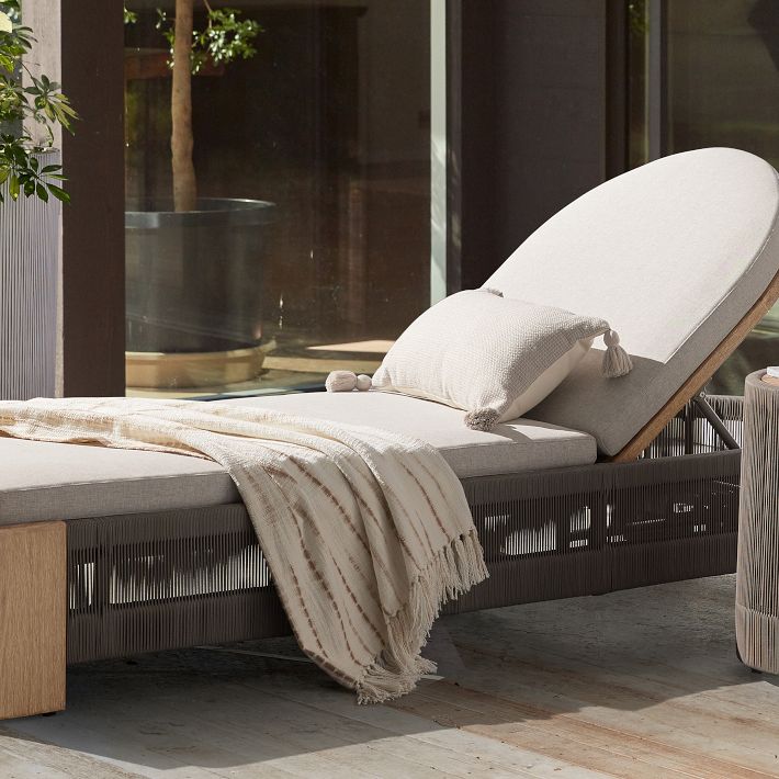 West elm sales chaise lounge outdoor