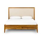 Upholstered Mixed Wood Bed