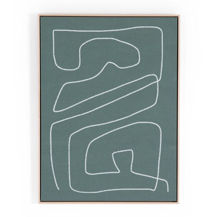 Line Abstract I Framed Wall Art by Dan Hobday