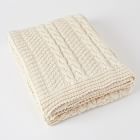 Made*Here New York Cotton Fisherman Knit Throw