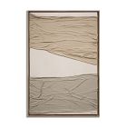 Wrapped Earth Tones Dimensional Framed Canvas Wall Art