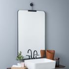 Refined Rectangle Metal Wall Mirror
