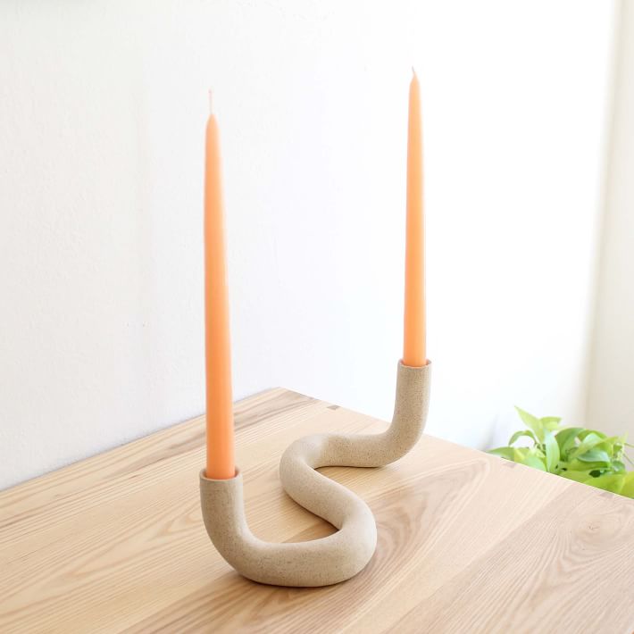 Janelle Gramling Noodle Double Candleholder