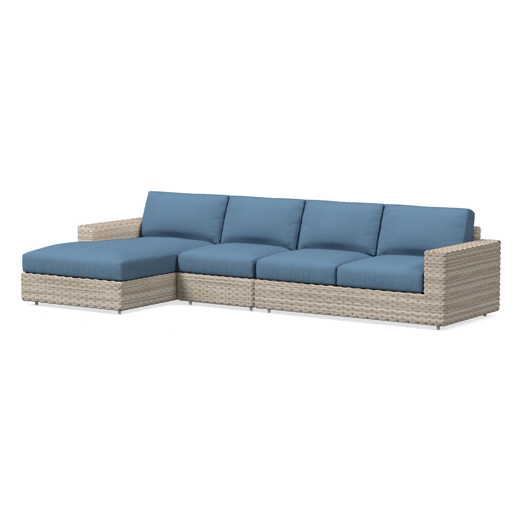Urban Outdoor 3-Piece Chaise Sectional Cushion Covers | West Elm