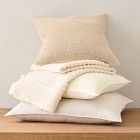 Linen Corded Pillow Cover &amp; Throw Set