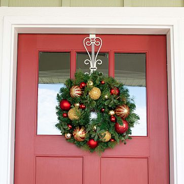 Elegant Adjustable Wreath Door Hanger | West Elm