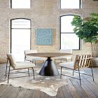 Reclaimed Wood Pedestal Dining Table (54&quot;)