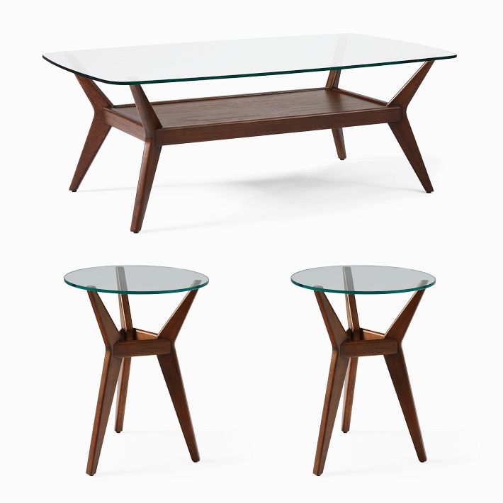 Jensen Coffee Table &amp; 2 Side Tables Set