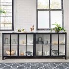 Black &amp; White Iron Media Console