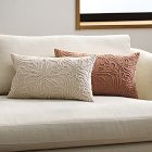 Corded Floral Pillow Cover