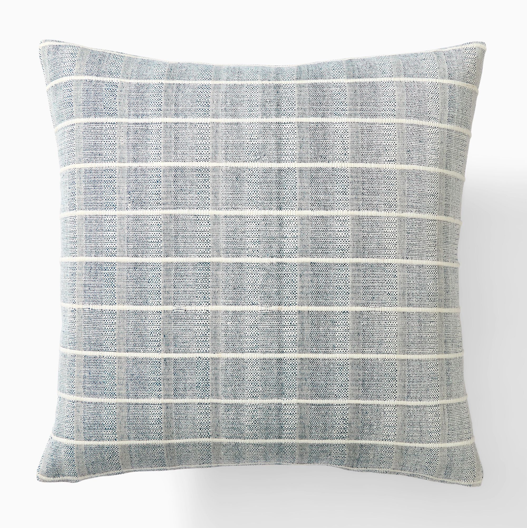 Corded Windowpane Pillow Cover | West Elm