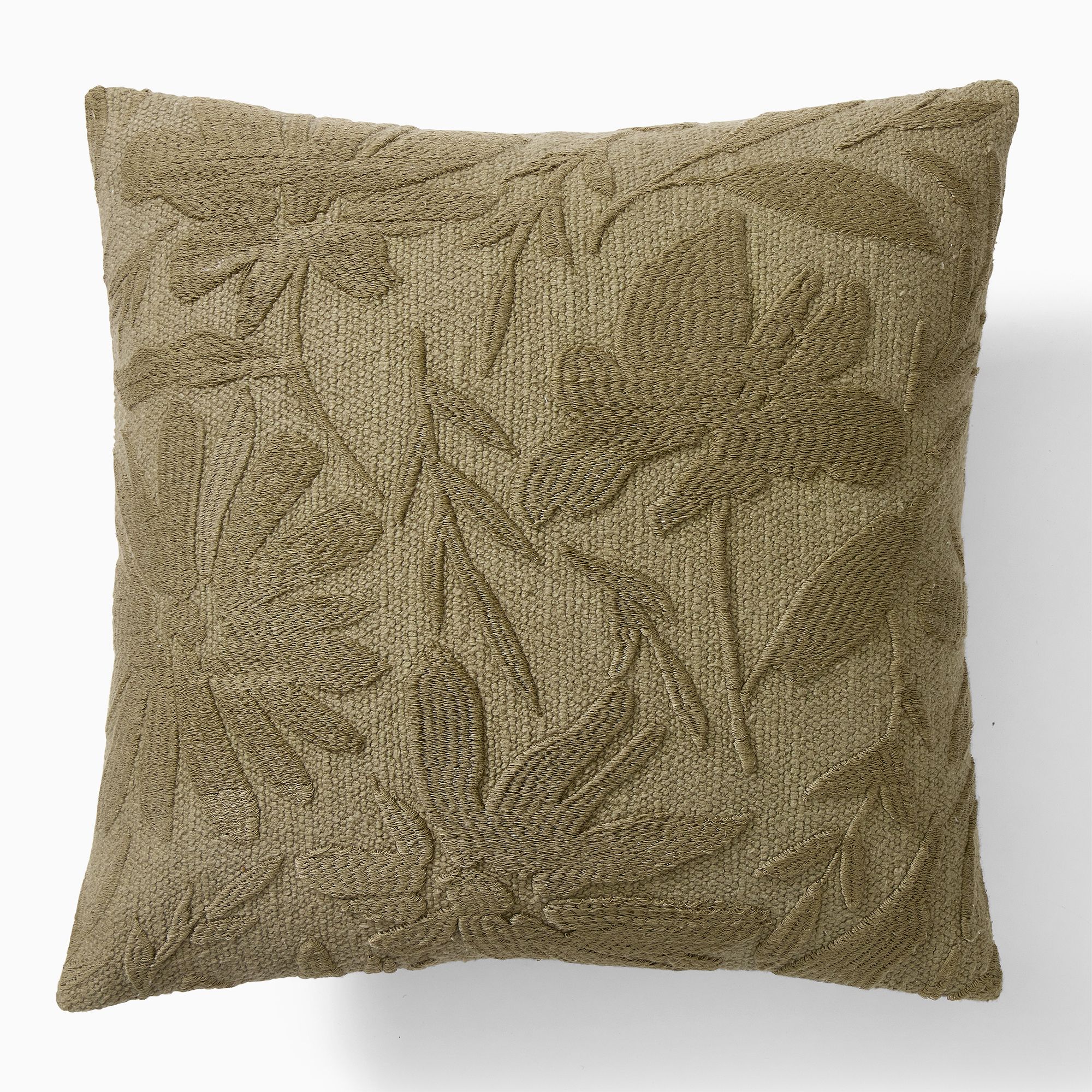 Textural Floral Pillow Cover | West Elm