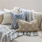 Two Tone Chunky Linen Pillow Cover
