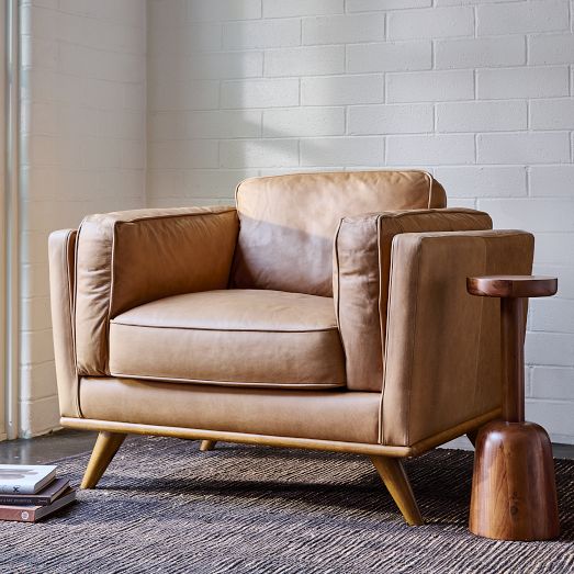 Zander Leather Chair West Elm