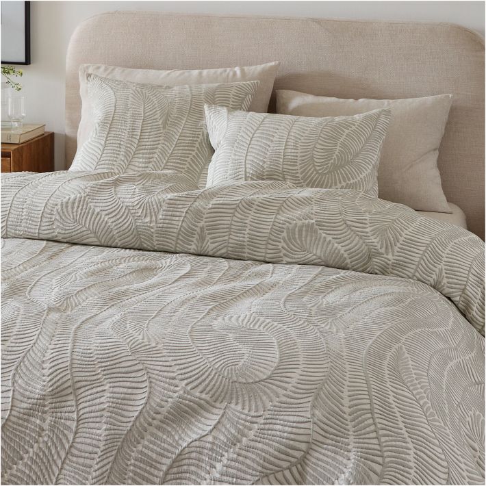 Linen Front/Cotton Back King Quilted Sham - Natural - Levtex Home