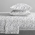 Organic Cotton Percale Ikat Floral Sheet Set &amp; Pillowcases