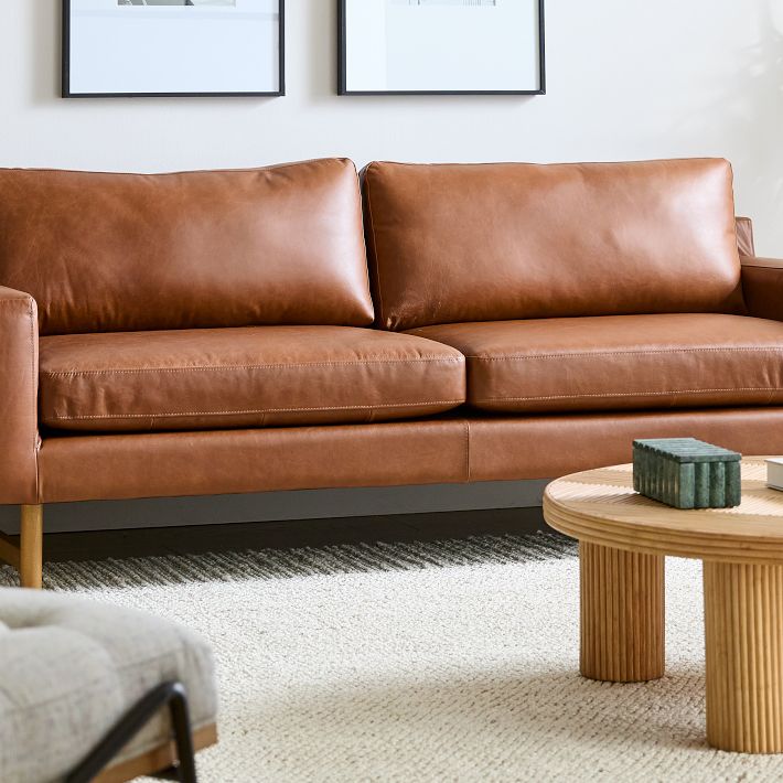 West Elm Dempsey Leather Sofa Review Matttroy