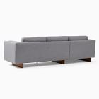 Anton 2-Piece Chaise Sectional (105&quot;) - Wood Legs